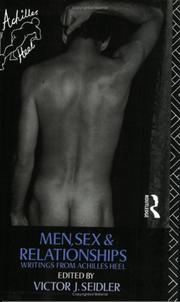 Cover of Men, Sex and Relationships by Victor Seidler