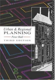 Cover of Urban and regional planning by Peter Geoffrey Hall