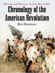 Cover of Chronology of the American Revolution by Bud Hannings