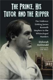Front cover of The Prince, His Tutor and the Ripper by Deborah McDonald