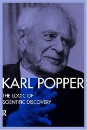 Front cover of The Logic of Scientific Discovery by Karl Popper