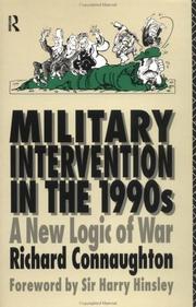 Front cover of Military intervention in the 1990s by R. M. Connaughton