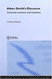 Cover of Adam Smith's discourse by Vivienne Brown