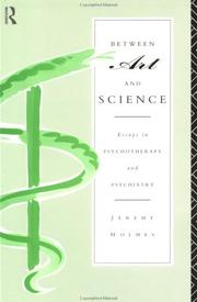 Cover of Between art and science by Jeremy Holmes
