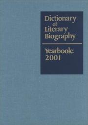 Front cover of Dictionary of Literary Biography Yearbook by Matthew Joseph Bruccoli