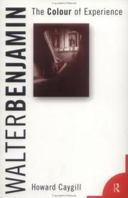 Cover of Walter Benjamin by Howard Caygill