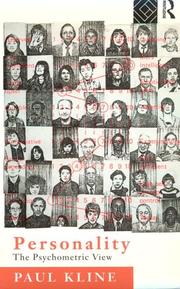 Cover of Personality by Paul Kline