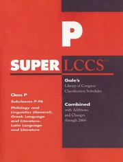 Front cover of Superlccs 2004 Schedule P-pa: Philology & Linguistics (SUPERLCCS: Schedule P-Pa Philology & Linguistics) by Unknown