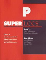 Front cover of Superlccs 2004 Schedule Pb-ph: Modern European Languages Inclding Russian Language (SUPERLCCS: Schedule PB-PH Modern European Language) by Unknown