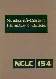 Front cover of Nineteenth-Century literature criticism by Unknown