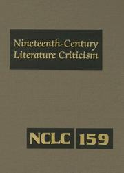 Front cover of Nineteenth-Century literature criticism by Unknown