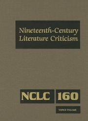 Front cover of Nineteenth-Century literature criticism by Unknown