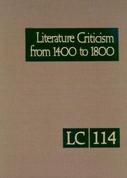 Cover of Literature criticism from 1400 to 1800 by Thomas J. Schoenberg