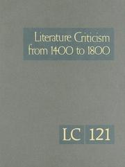 Cover of Literature criticism from 1400 to 1800 by Thomas J. Schoenberg