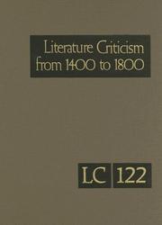 Cover of Literature criticism from 1400 to 1800 by Thomas J. Schoenberg