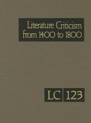 Cover of Literature criticism from 1400 to 1800 by Thomas J. Schoenberg