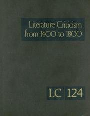 Cover of Literature criticism from 1400 to 1800 by Thomas J. Schoenberg