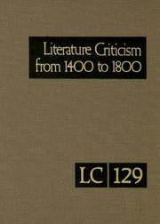 Cover of Literature Criticism from 1400 To 1800 by Thomas J. Schoenberg