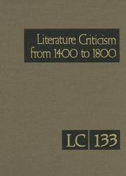 Cover of Literature criticism from 1400 to 1800 by Thomas J. Schoenberg