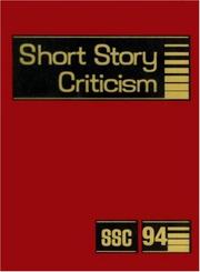 Cover of Short Story Criticism 94 by Jelena O. Krstovic