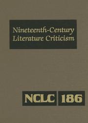 Front cover of Nineteenth-Century literature criticism by Unknown