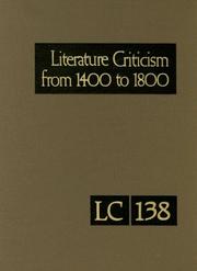 Cover of Literature criticism from 1400 to 1800 by Thomas J. Schoenberg