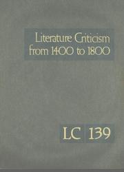 Cover of Literature criticism from 1400 to 1800 by Thomas J. Schoenberg