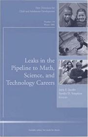 Front cover of Leaks in the pipeline to math, science, and technology careers by Janis E. Jacobs