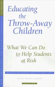 Cover of Educating the Throw-Away Children by Joyce Taylor Gibson