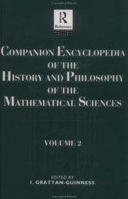 Cover of Companion encyclopedia of the history and philosophy of the mathematical sciences by Ivor Grattan-Guinness