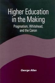 Cover of Higher Education in the Making by George Allan