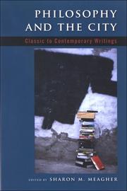 Front cover of Philosophy and the City by Sharon M. Meagher