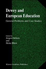 Front cover of Dewey and European education by Heinz Rhyn