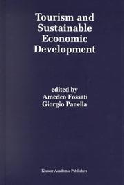 Front cover of Tourism and sustainable economic development by Giorgio Panella