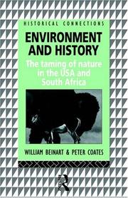 Front cover of Environment and history by William Beinart