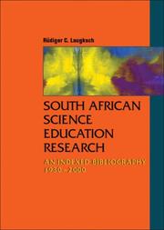 Front cover of South African Science Education Research by Rudiger Laugksch