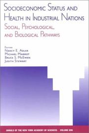 Front cover of Socioeconomic Status and Health in Industrial Nations by Nancy E. Adler [et al.]