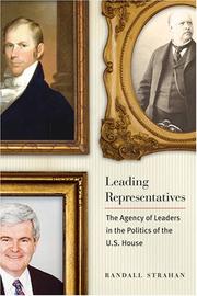 Cover of Leading representatives by Randall Strahan