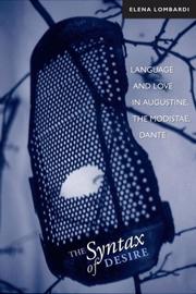 Front cover of The Syntax of Desire by Elena Lombardi