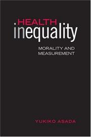 Front cover of Health Inequality by Yukiko Asada
