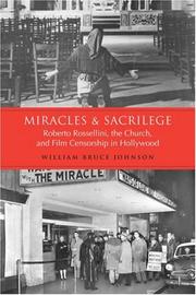 Cover of Miracles & sacrilege by William Bruce Johnson