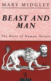 Front cover of Beast and man by Mary Midgley