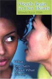 Front cover of Words Begin in Our Hearts by Rhonda Webb