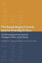 Cover of The equal regard family and its friendly critics by Witte, John