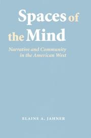 Front cover of Spaces of the Mind by Elaine A. Jahner