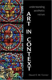 Cover of Art in Context by David E.W. Fenner