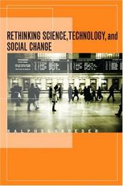 Front cover of Rethinking science, technology, and social change by Ralph Schroeder