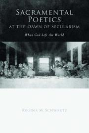 Front cover of Sacramental Poetics at the Dawn of Secularism by Regina Schwartz