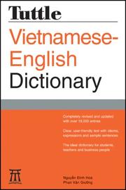 Front cover of Vietnamese-English dictionary by Đình Hoà Nguyẽ̂n