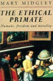 Cover of The ethical primate by Mary Midgley
